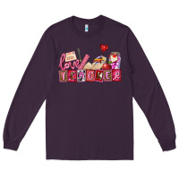 Plum valentines day teacher Long Sleeve Tee - AdoDesignShop