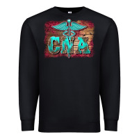 Black western nurse certified nurse  assistant medilcal symbol  background Premium Sweatshirt - BarkalooDesign