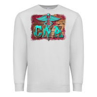 Dove Grey western nurse certified nurse  assistant medilcal symbol  background Premium Sweatshirt - BarkalooDesign