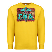 Lemon western nurse certified nurse  assistant medilcal symbol  background Premium Sweatshirt - BarkalooDesign