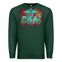 Sports Green western nurse certified nurse  assistant medilcal symbol  background Premium Sweatshirt - BarkalooDesign