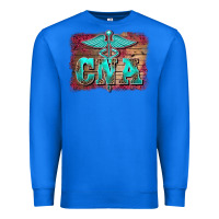 True Royal western nurse certified nurse  assistant medilcal symbol  background Premium Sweatshirt - BarkalooDesign
