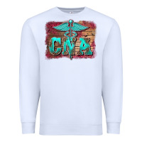White western nurse certified nurse  assistant medilcal symbol  background Premium Sweatshirt - BarkalooDesign