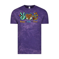Cloud Purple peace love jesus Vintage Tee - texasbilliewilder