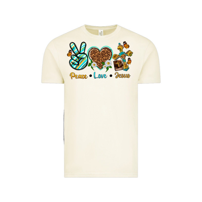 Peace Love Jesus Vintage Tee by texasbilliewilder | Teevron