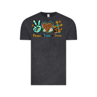 Vintage Black peace love jesus Vintage Tee - texasbilliewilder