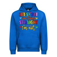 Cobalt celebrate pride with colorful text Urban Hoodie - LillyAllenDesigns