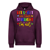 Mauve Wine celebrate pride with colorful text Urban Hoodie - LillyAllenDesigns