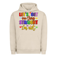 Pigment French Oak celebrate pride with colorful text Urban Hoodie - LillyAllenDesigns