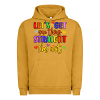 Pigment Peanut Butter celebrate pride with colorful text Urban Hoodie - LillyAllenDesigns