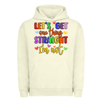 Pigment Pistachio celebrate pride with colorful text Urban Hoodie - LillyAllenDesigns