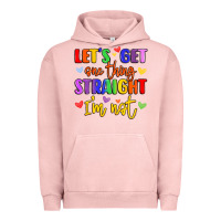 Pigment Salmon celebrate pride with colorful text Urban Hoodie - LillyAllenDesigns