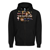 Black that's my grandson out there baseball Zipper Hoodie - JahusDesignShop