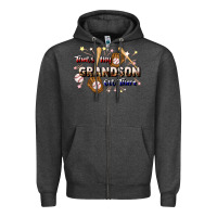 Charcoal Heather that's my grandson out there baseball Zipper Hoodie - JahusDesignShop