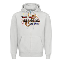 Dove Grey that's my grandson out there baseball Zipper Hoodie - JahusDesignShop