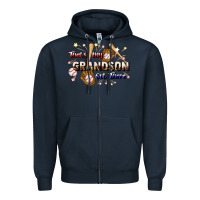Navy that's my grandson out there baseball Zipper Hoodie - JahusDesignShop