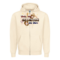 Sandshell that's my grandson out there baseball Zipper Hoodie - JahusDesignShop