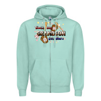 Seafoam that's my grandson out there baseball Zipper Hoodie - JahusDesignShop