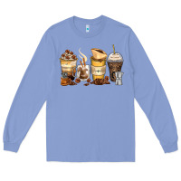Colony Blue coffee cups Long Sleeve Tee - Zillion Design Studio