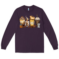 Plum coffee cups Long Sleeve Tee - Zillion Design Studio