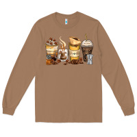 Toasted Coconut coffee cups Long Sleeve Tee - Zillion Design Studio