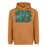 Meerkat gemstone wood and cowhide background Heavyweight Hoodie - Artiststas