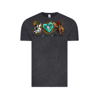 Vintage Black peace love rodeo Vintage Tee - texasbilliewilder