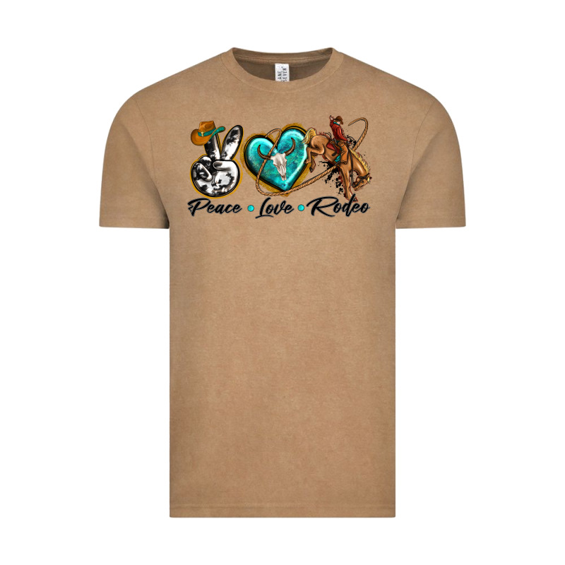 Peace Love Rodeo Vintage Tee by texasbilliewilder | Teevron