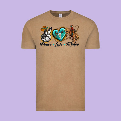 Vintage Tee peace love rodeo
