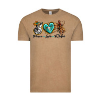 Vintage Coffee peace love rodeo Vintage Tee - texasbilliewilder