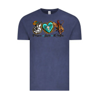 Vintage Denim peace love rodeo Vintage Tee - texasbilliewilder