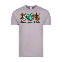 Vintage Zinc peace love rodeo Vintage Tee - texasbilliewilder