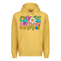 Antique Gold choose happy with smile Premium Hoodie - NancyCooperArtShop