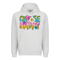 Dove Grey choose happy with smile Premium Hoodie - NancyCooperArtShop