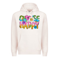 Pale Pink choose happy with smile Premium Hoodie - NancyCooperArtShop