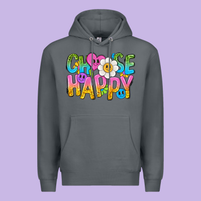 Choose Happy With Smile Premium Hoodie Designed By Nancycooperartshop