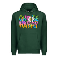 Sports Green choose happy with smile Premium Hoodie - NancyCooperArtShop