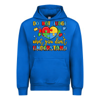 Cobalt puzzle heart inclusivity message Urban Hoodie - LillyAllenDesigns