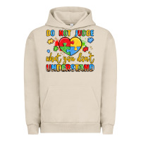 Pigment French Oak puzzle heart inclusivity message Urban Hoodie - LillyAllenDesigns