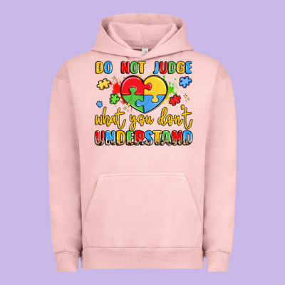 Puzzle Heart Inclusivity Message Urban Hoodie Designed By Lillyallendesigns
