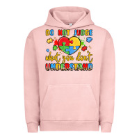 Pigment Salmon puzzle heart inclusivity message Urban Hoodie - LillyAllenDesigns