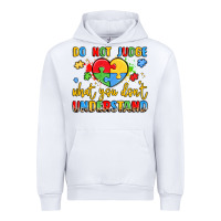 White puzzle heart inclusivity message Urban Hoodie - LillyAllenDesigns
