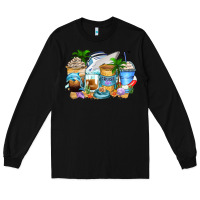 Black cruise life coffee cups Long Sleeve Tee - Zillion Design Studio