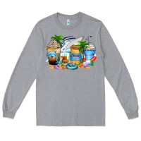 Heather Grey cruise life coffee cups Long Sleeve Tee - Zillion Design Studio