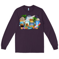 Plum cruise life coffee cups Long Sleeve Tee - Zillion Design Studio