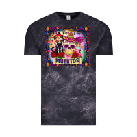 Cloud Black dia de los muertos Vintage Tee - Zillion Design Studio