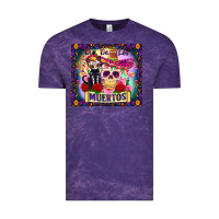Cloud Purple dia de los muertos Vintage Tee - Zillion Design Studio