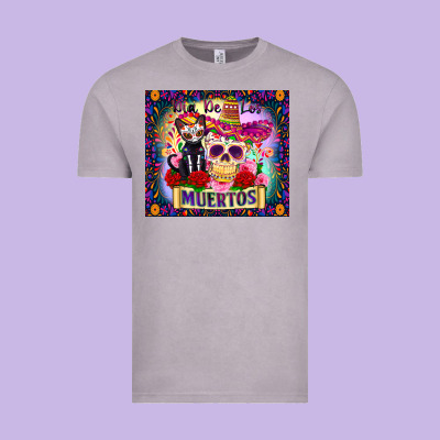 Dia De Los Muertos Vintage Tee Designed By Zillion Design Studio