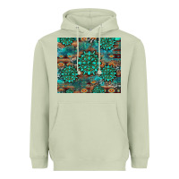 Matcha gemstone turquoises aztec leopard cowhide Heavyweight Hoodie - Artiststas