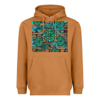 Meerkat gemstone turquoises aztec leopard cowhide Heavyweight Hoodie - Artiststas